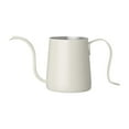thumbnail image 2 of Goteo de mano Hervidor de café largo y Goteador de café Tetera Verter café Hervidor de goteo de para cocina Bar Beige Sunnimix tarro de café, 2 of 8