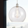 thumbnail image 2 of 516-1P-WPC-G124-14 Innovations Lighting Ballston Athens 1 Light 14" Cord Hung Pendant Clear/Polished Nickel, 2 of 2