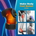 thumbnail image 6 of Heated Knee Massager, 3 in 1 Knee Massager with Heat and Vibration, Portable Cordless Electric Massage Knee Heating Pads Elbow Shoulder Brace Wrap, 3 Vibration Heating Modes and LED Display, 6 of 10