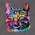 thumbnail image 2 of Cute Cat | Dean Russo Art Animal Lover Ladies Racerback Tank Top, Dark Grey, Large, 2 of 6