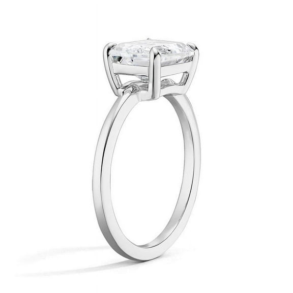 Dash Jewel Pear Cut Excellent 1.9 Ct Diamond Rings For Women's - 14K White Gold Plated Diamond Rings - Solitaire Diamond Rings for Women's - East West Pear Cut Diamond Rings for Women's