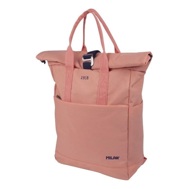 Mochila Con Cierre Enrollable Ajustable MILAN S-1918 Rosa SIN TAMAÑO