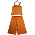 thumbnail image 2 of Mishmish - Little Girls 2 Piece Cotton Tank Capri Set - 4 Styles 11759-2 (orange), 2 of 12