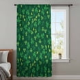 thumbnail image 4 of Green Shamrock Sheer Curtains 96 Inches Long, St. Patrick's Day Spring Lucky Vintage Light Filering Curtains, Privacy Drapes Simi Floor to Veiling Curtain for Living Room Bedroom Window Treatment, 4 of 9