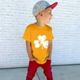 thumbnail image 5 of Ruyang St Patricks Day Cute Irish Shamrock Graphic Shirt for Girls Summer Short Sleeve Tee Tops Toddler Kids Cotton Crewneck T-Shirt, 5 of 8