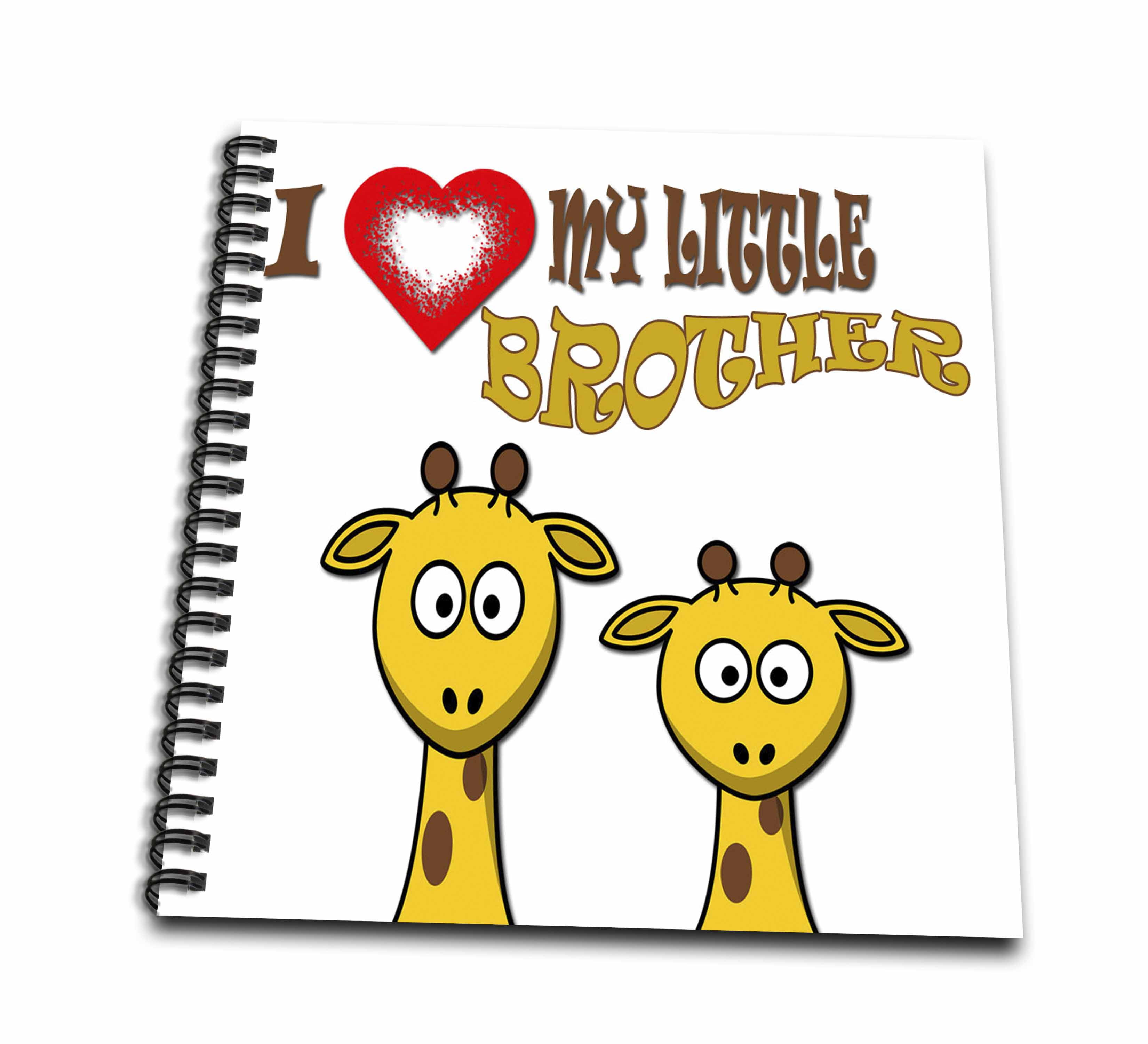 3dRose I love my little brother. Two giraffes. Popular