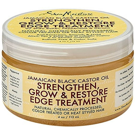 Shea Moisture Jamaican Black Castor Oil Strengthen, Grow, & Restore Edge Treatment 4 oz (Pack of (Best Product To Grow Edges Back)