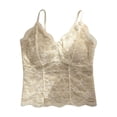 thumbnail image 5 of Soyumi V Neck Cotton Tank Tops with Built-In Shelf Bra Sleeveless Racerback Fitted Basic Cami Shirts High Strechy Sleeveless Slim Fit Workout Tops, Beige, 5 of 7