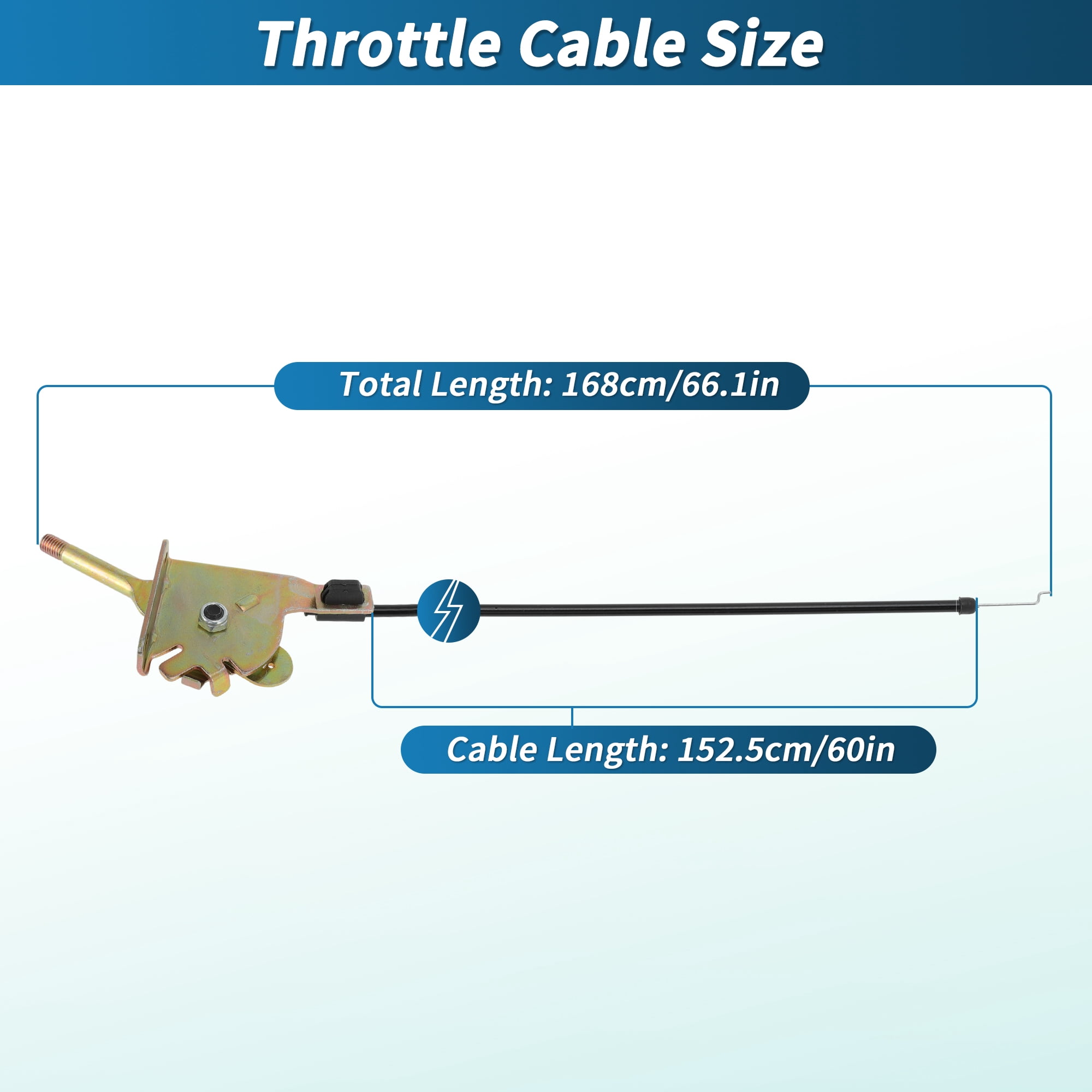 Unique Bargains No.603409 Throttle Cable for Hustler Super Z Lawn Mower Models