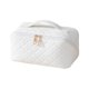 thumbnail image 2 of Difusor De Aceite Esencial Bolsa de cosméticos de PU Caja de maquillaje a cuadros de gran capacidad para regalos de vacaciones (Blanco) Sywqhk Cuidado Belleza, 2 of 9