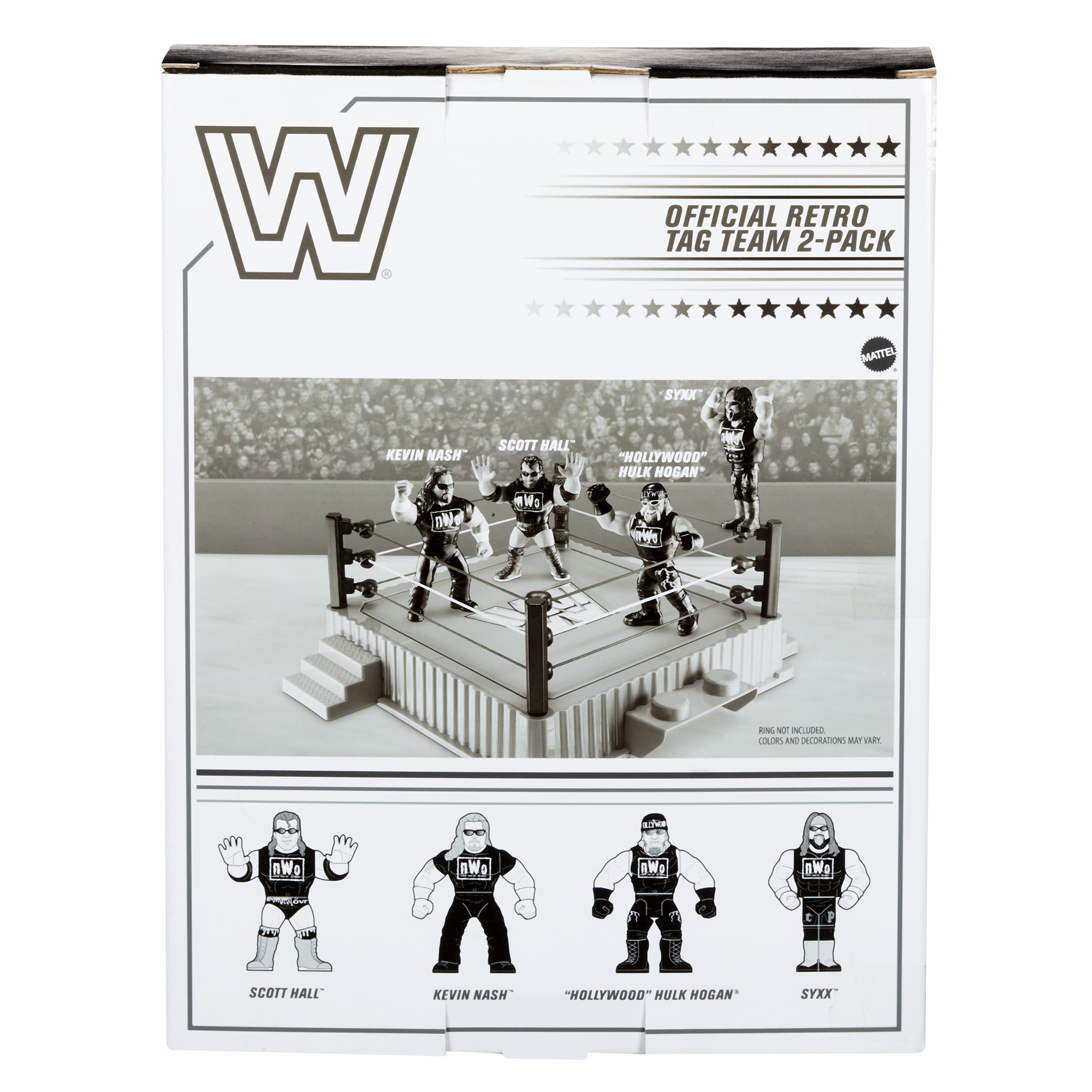 NWO Retro 4-Pack - Hogan, Syxx, Hall & Nash WWE Figures - Walmart