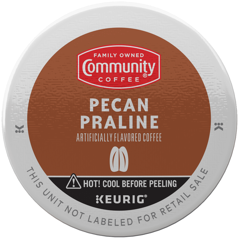 Community Coffee Pecan Praline Medium Roast Single Serve Keurig K-Cup Pods 24 ct Box
