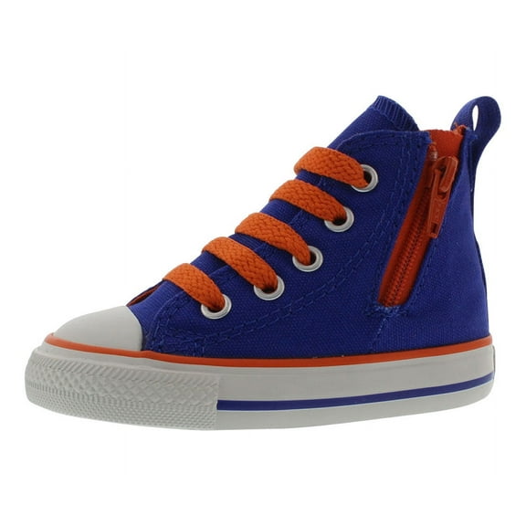 Converse Ct Side Zip Hi Infant/Toddler Shoes Size 4, Color: Blue/Oramge