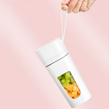 

USB Electric Safety Juicer Cup Juice Blenders Mini Portable Rechargeable/Juicing Mixer Ice Crusher Big Motor 10 Seconds Juicing-White
