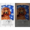 thumbnail image 2 of Caroline's Treasures LH9299CNL Irish Setter Winter Snowflakes Holiday Ceramic Night Light, 6x4x3", multicolor, 2 of 2
