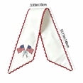 thumbnail image 3 of Deeceymbur Rural Style Patriotic Wreath Sash Stripe Bow Ornament for Home Holiday Decor, 3 of 6