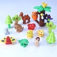 thumbnail image 3 of Grandes bloques de construcción, figuras de animales de granja, accesorios, bloques, pollo, pato, perro, gato, insectos, juguetes de ensamblaje, regalo para niños, 3 of 5