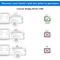 thumbnail image 6 of Toptiny Hard Tri-Fold Truck Bed Tonneau Cover Fits 09–26 Dodge Ram 1500 5'7" Bed Without Ram Box, 6 of 6