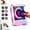 Not Rotatable, variant on Magnetic Fridge Music Player, 128MB Mini Vinyl Record Player Magnet with LED Light, Music Fridge Magnet for Home Office(Rotatable)