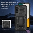 thumbnail image 4 of CCSamll Case for Samsung Galaxy A24 4G with Belt Clip Holster, Heavy Duty Protection Armor Case with Kickstand Sturdy Durable Phone Cover for Samsung Galaxy A24 4G JG Black, 4 of 7