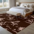 thumbnail image 4 of Abstract Cowboy Horse Large Area Rugs 5x8 ft Vintage Black Background Western Washable Rug Non Slip Indoor Carpet Absorbent Floor Mat for Living Room Bedroom Dining Room, 4 of 9