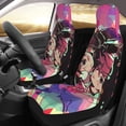 thumbnail image 3 of DanDaDan Anime Car Seat Covers Accessories Vehicle Front Seat Protective Mat Cover 2pcs Universal Fit For SUV Sedan Van Trucks, 3 of 8