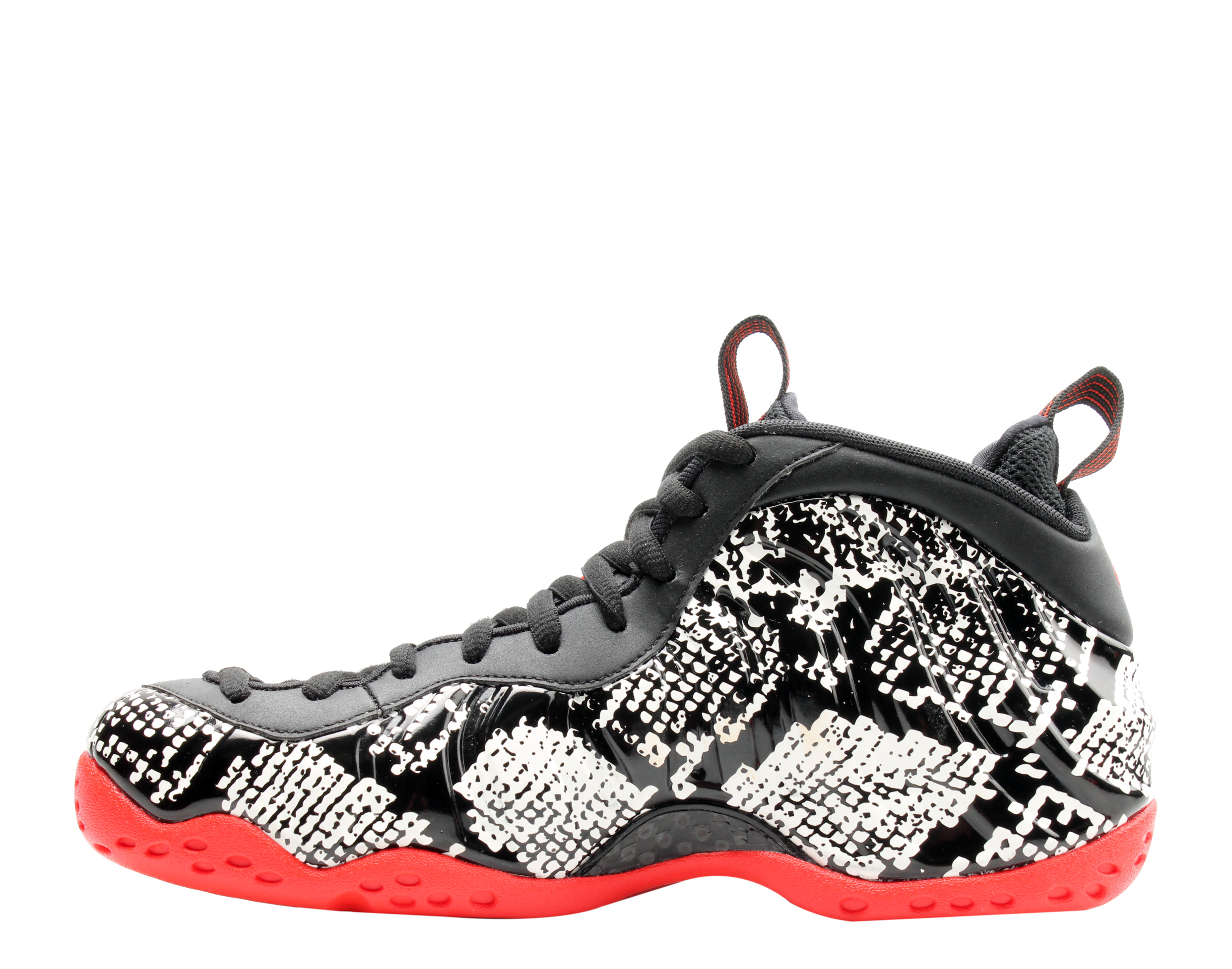 Nike Air Foamposite One Sail/Black-Red Snake Men's Basketball Shoes 314996-101 - image 3 of 6