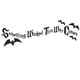 thumbnail image 2 of Dibujos animados Puerta de Halloween de pared Dormitorio Arte pared Style02 Estilo02 Gloria Etiqueta de la pared de PVC negra, 2 of 9