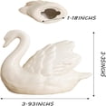 thumbnail image 3 of 2pcs Swan Toilet Bolt Covers, Decorative Ceramic Bathroom Accessories, Handcrafted Bolt Caps, Easy Installation, Fits Most Standard Toilets, 3 of 9