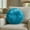 Turquoise, variant on Fennco Styles Plum Velvet Pintucked Filled Throw Pillow 15" Round - Luxurious Decorative Accent Cushion for Home, Living Room, Bedroom and Holiday Décor