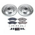 thumbnail image 3 of PowerStop Front Z23 Evolution Sport Carbon-Fiber Ceramic Brake Pad and Drilled & Slotted Rotor Kit Fits: BUICK CHEVROLET GMC SATURN Select Models K4657, 3 of 10