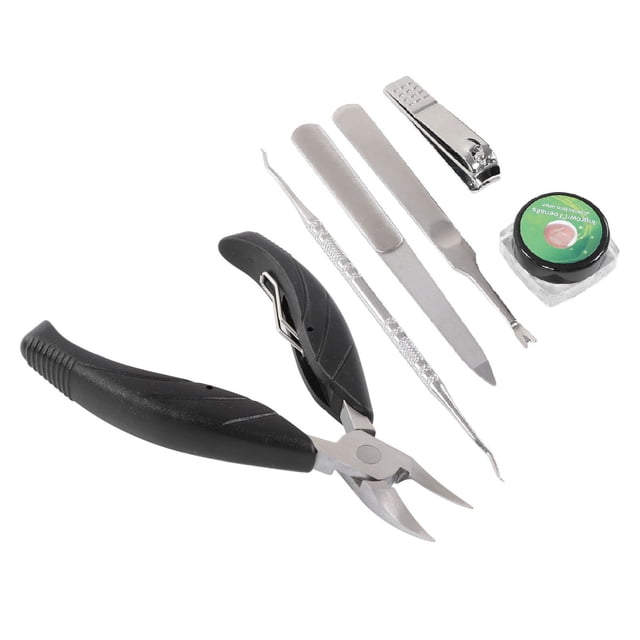 Kit De Tratamiento De Uñas Encarnadas, Kit De Tratamiento De Uñas De Acero Inoxidable De Limpieza Impermeable Fácil De Usar Completo Para El Hogar