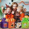 thumbnail image 3 of 16Pcs Halloween Treat Bags Party Favors Trick or Treat Gift Bags for Kids Halloween Reusable Candy Goodie Bags with Handles Halloween Party Supplies, 3 of 7