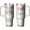 White 40th Birthday Gifts Tumbler, variant on 40th Birthday Stainless Steel Tumbler with Handle & Straw, Birthday Gifts Cup 40 Oz, 40 Year Old Birthday Gifts for Girls, 40th Birthday Decorations for Girls, Happy 40th Birthday Gifts for Men