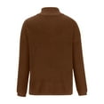 thumbnail image 3 of Lovskoo Half Zip Up Sweaters for Women Trendy Color Long Sleeve Pullove Shirt Sweater Tops Brown, 3 of 5