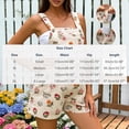 thumbnail image 3 of Amzcrzy Maternity Overalls Cream Corduroy Shortalls for Maternity Print Button Ruched Romper Pregnancy Short Casual Loose Comfortable Maternity Jumpsuits for Beige XL, 3 of 5