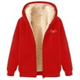 thumbnail image 2 of Women Fuzzy Fleece Hoodie Jackets Full Zip Up Sweatshirts Winter Hoodies Warm Long Sleeve Jacket Coat Outwear, 2 of 6
