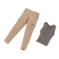 thumbnail image 4 of Figura femenina a escala 1/12, ropa de muñeca Mini, traje de pantalón chaleco, hecho a mano para mujer de 6 pulgadas, coleccionable, 4 of 8