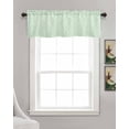 thumbnail image 3 of Green Boho Kitchen Valances for Windows Farmhouse Linen Window Valance Curtain for Living Room Window Treatment Tribe Ethnic Abstract Flowers Aesthetic Art Valance Rod Pocket Topper, 54 x 18 Inch, 3 of 6