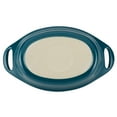 thumbnail image 3 of Rachael Ray Ceramics 2-Piece Oval Au Gratin Set, Teal, 3 of 5