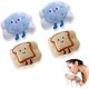 thumbnail image 1 of Paquete de 4 manoplas de lavado para mujeres, spa de muñeca de microfibra, pulsera absorbente para niños Sincero Electrónica, 1 of 5