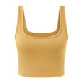 thumbnail image 5 of BLOCLOALO Camisole Tops Corset Tops Spring New European and American Style Women's Clothing Solid Color Fashion Trend Thread Short Vest Tube Tops for Women Bandeau Tops Crop Tops for Women Yellow M, 5 of 6