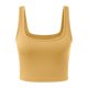 thumbnail image 2 of Gibobby Primavera europeo y americano Ropa de mujer Color sólido Moda Tendencia Sexy Chaleco corto(Amarillo,XG), 2 of 5