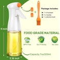 thumbnail image 5 of Olive Oil Sprayer Bottle for Cooking, Air Fryer Accessories, Oil Mister for Air Fryer, 7oz/200ml Oil Vinegar Spritzer, Kitchen Gadgets for Salad, BBQ, Roasting, 5 of 8