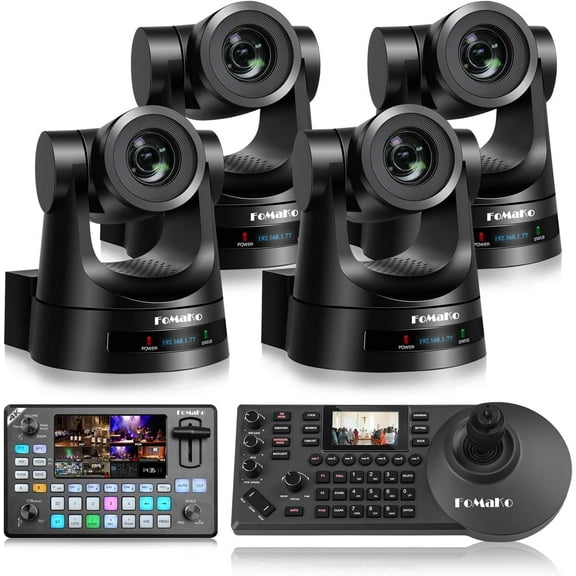 FoMaKo PTZ Camera HDMI 30x Optical Zoom HDMI PTZ Camera,for Church, Science Experiment Labs and ER Documentary Live Streaming (BH302   KC602 FMK30SDIx2)