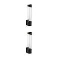 thumbnail image 3 of relayinert Easy To Install Wall Mount Storage Rack Dust-proof Lid Reduce Waste Food Grade No Drilling Required Healthy Safety Black 2Set, 3 of 6