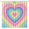 thumbnail image 2 of Valentine''s Day Shower Curtain Falling Red Heart Love Couple Romantic Fabric Bathroom Curtains Decor Set with Hook(36" WX72 H), 2 of 3