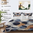 thumbnail image 4 of Navy Blue Burnt Orange Bedding 3 Piece Duvet Cover Set California King, Retro Abstract Geometric Soft Microfiber Comforter Cover with Zipper Closure & Pillowcases, Wrinkle & FadeResistant Quilt Cover, 4 of 9