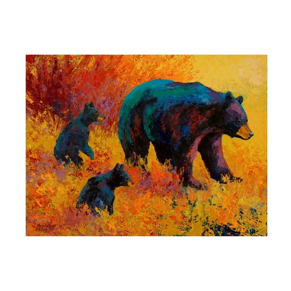 Marion Rose 'Double Trouble Black Bear' Canvas Art