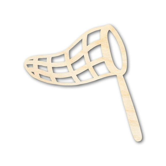 Unfinished Wood Butterfly Net Shape 10" / 1/2"